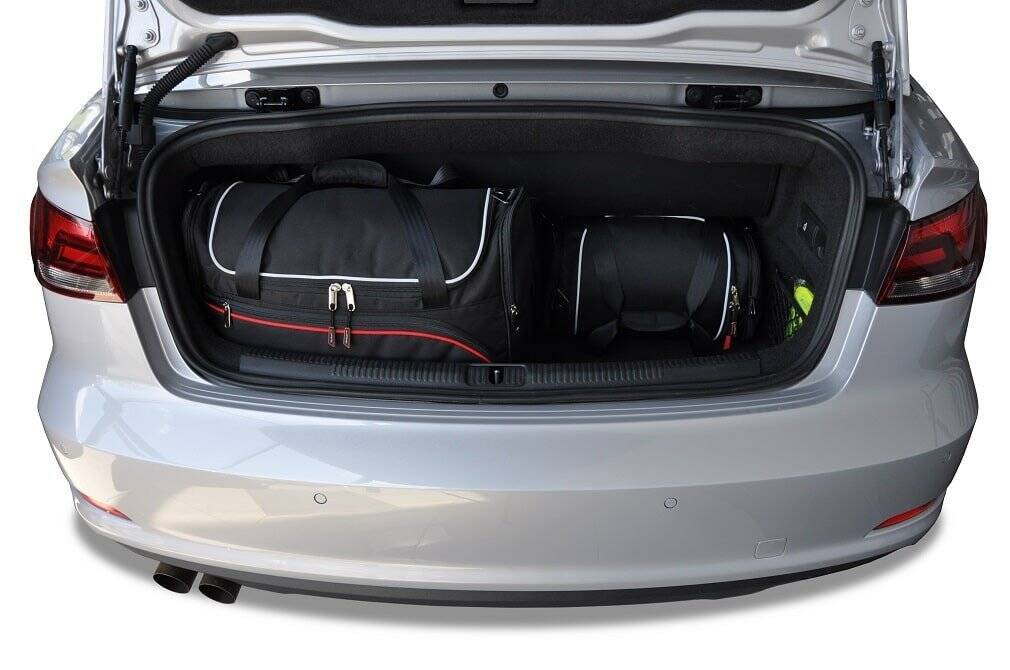 Kjust Audi A3 Cabrio 2014 2016 Kofferraumtaschen Set 4 Stk Autotaschen Sets Audi A3 Cabrio 8v 2014 2016 Kjust Carfitbags Com Reisetaschen Fur Auto Kofferraum