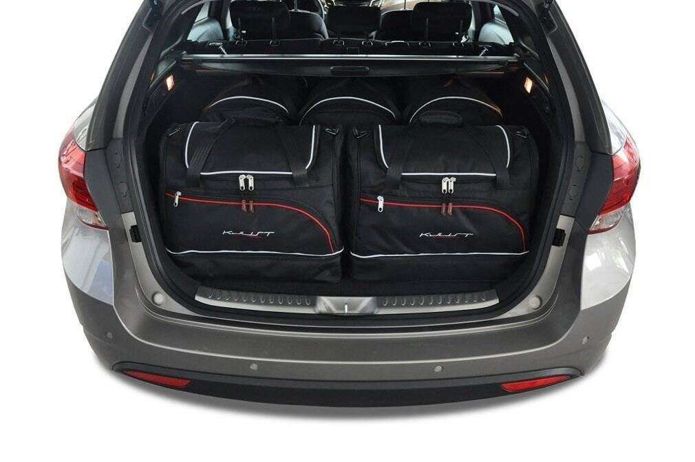 Kjust Hyundai I40 Kombi 2011 Kofferraumtaschen Set 5 Stk Sportlich Autotaschen Sets Hyundai I40 Wagon 2011 Kjust Carfitbags Com Reisetaschen Fur Auto Kofferraum