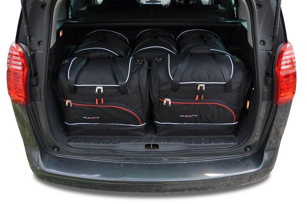 Auto Leder Kofferraummatten für PEUGE 5008 I (Phase I) 2009-2013, Passgenau Auto  Kofferraumwanne Strapazierfähigen Antirutsch,Black red : : Auto &  Motorrad