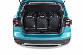 VW T-CROSS 2018+ borse per bagagliaio 3 pezzi KJUST