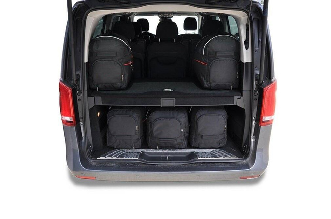 Borse per bagagliaio MERCEDES-BENZ V EXTRA LONG 2014+ 7 pezzi KJUST