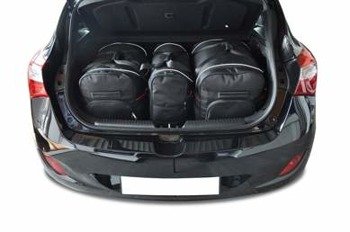 HYUNDAI i30 HATCHBACK 2012-2016 KOFFERRAUMTASCHEN SET 3 STK