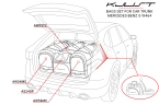 MERCEDES-BENZ G 2018-2023 PACK DE SACS 4 PAR
