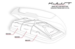 KJUST BOLSAS SET 3 PCS PARA COFRE DE TECHO LEXUS M PW308-00010 415L