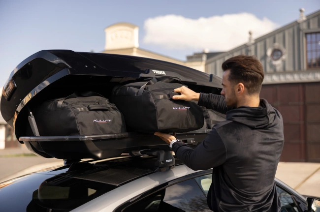 KJUST TASCHEN SET 4 STK FÜR DACHBOX THULE FORCE 3 L