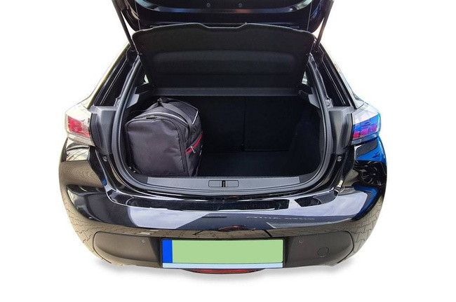 PEUGEOT e-208 HATCHBACK EV 2019+ KOFFERRAUMTASCHEN SET 3 STK