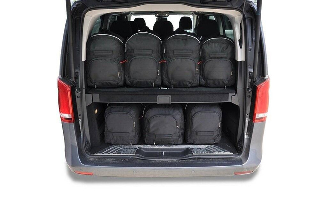 Borse per bagagliaio MERCEDES-BENZ V EXTRA LONG 2014+ 7 pezzi KJUST